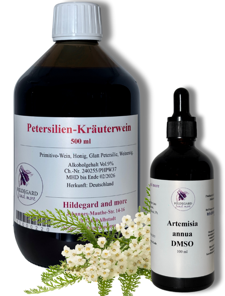 Kräuterwein Hildegard von Bingen, Herzwein, Artemisia annua, DMSO, Dimethylsulfoxid